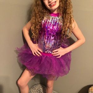 Kids girls dance costume